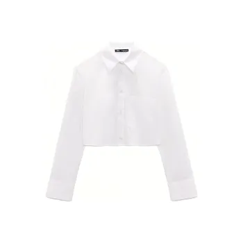 ZARA Crop Tops Women's White