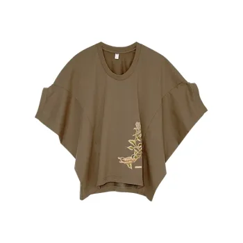 ROSESTUDIOBYGUOPEI Batwing Sleeve T Shirt Women's