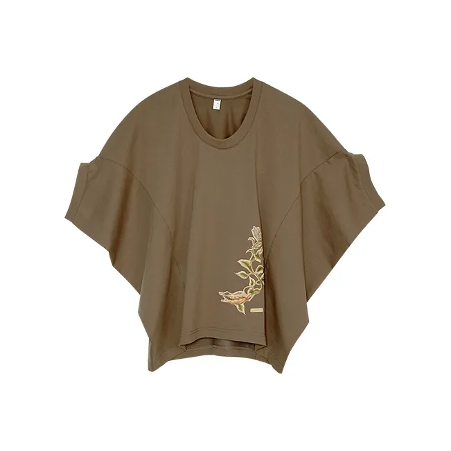 ROSESTUDIOBYGUOPEI Batwing Sleeve T Shirt Women's-0