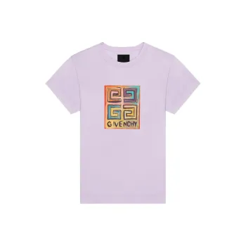 Givenchy Josh Smith Collaboration Collection T Shirts Women's Light Purple