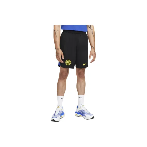 Nike Dri-FIT Sport Inter Milan 2023/24 Stadium Home/Away Soccer Bottoms Men's Black/Lyon Blue/Bright Yellow