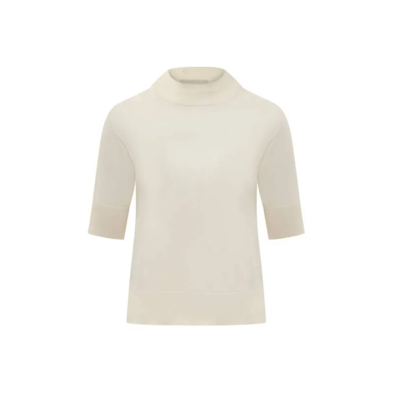 JIL SANDER Mock Neck Knitted Top-0
