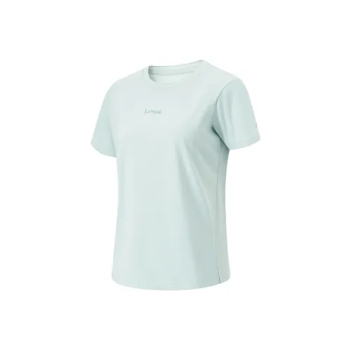 LiNing T Shirt Women's Light Cyan Green