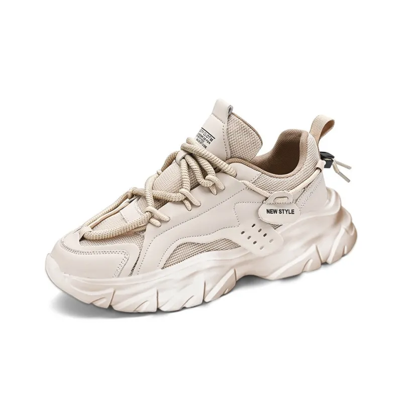 OFFER AITR Cushioning Slip Resistant Height Increasing Low Top Chunky Sneakers Men's-15
