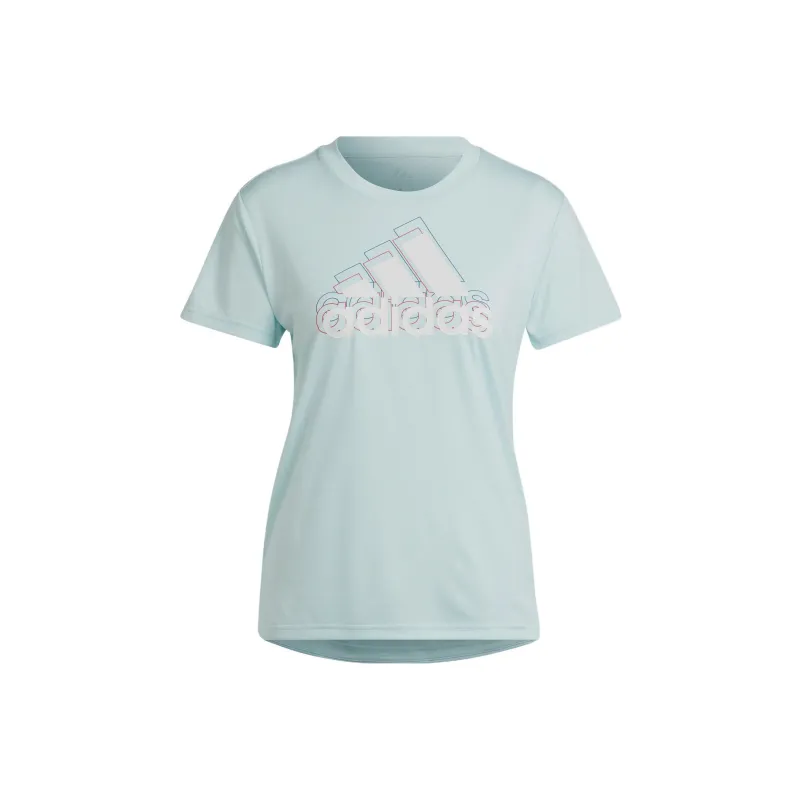 Adidas BRAND LOVE T-Shirts Women's Blue-0