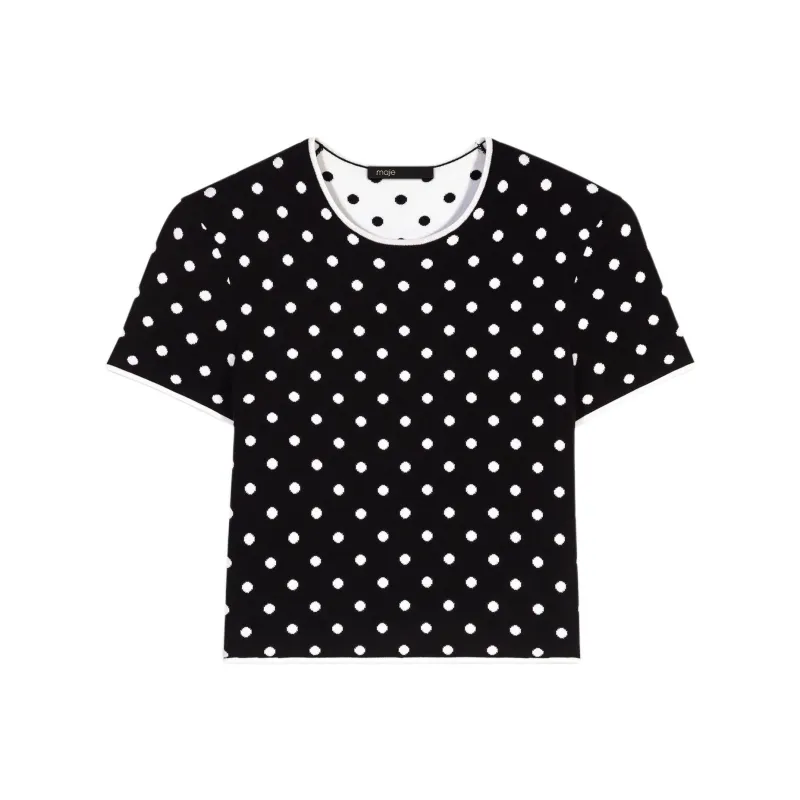 Maje Fancy Knitted Top-0
