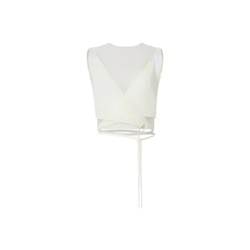 GABRIELE COLANGELO SS24 Crop Tops Women's Xiamudai White