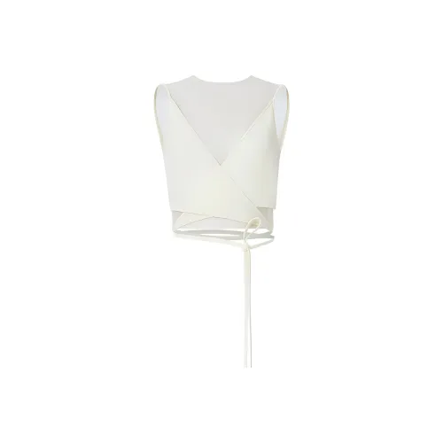 GABRIELE COLANGELO SS24 Crop Tops Women's Xiamudai White
