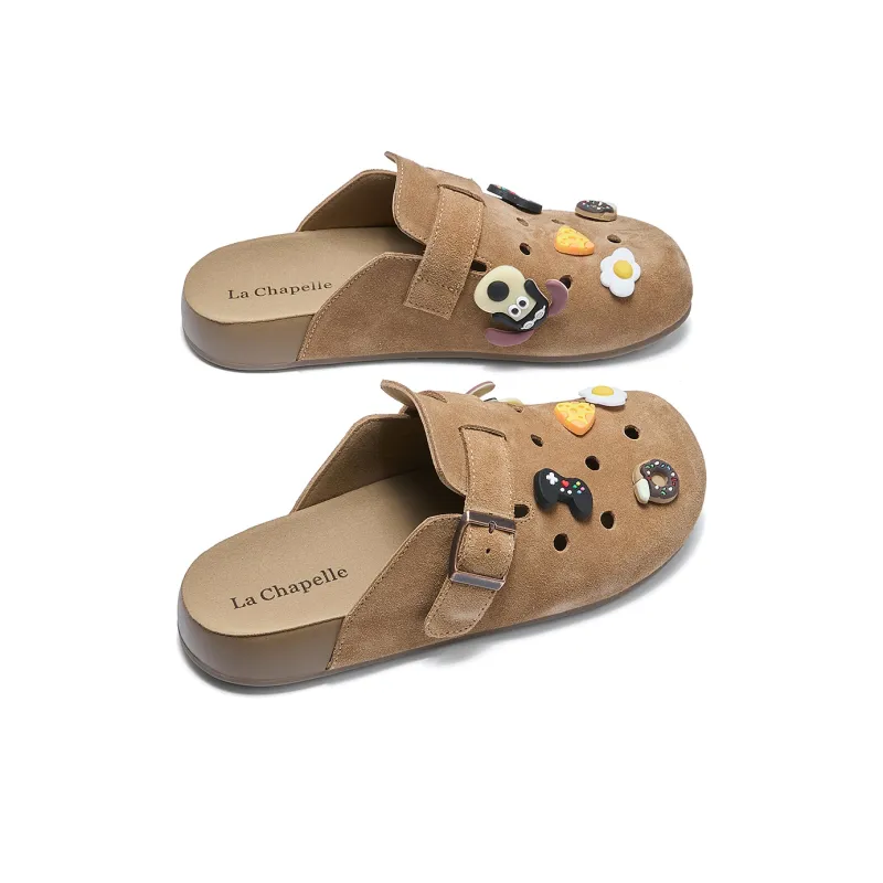 La Chapelle Clogs Women's Brown-3