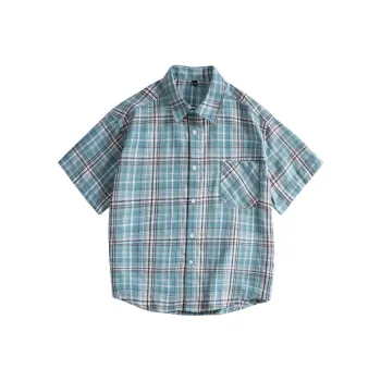 Lightning X Storm Shirt Unisex Blue White Plaid
