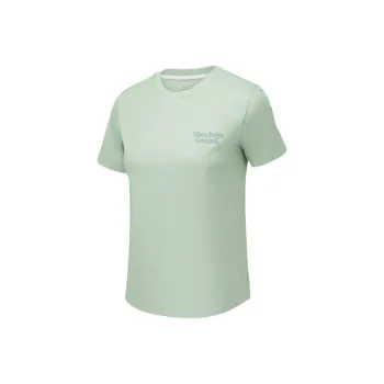 Skechers Mountain And Wild Outdoor Series T Shirt Women's Sea Bubble Green 03P1