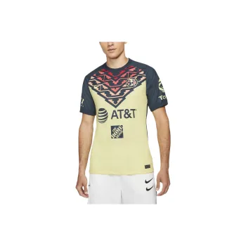 Nike Club América Soccer Jerseys Men's Lemon Chiffon