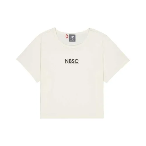 New Balance Regular T Shirt Women's Ivory White