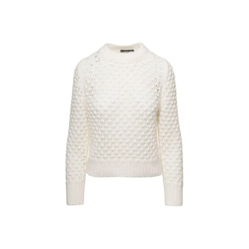 Fabiana Filippi Perforated Mesh Knitted Jumper-0
