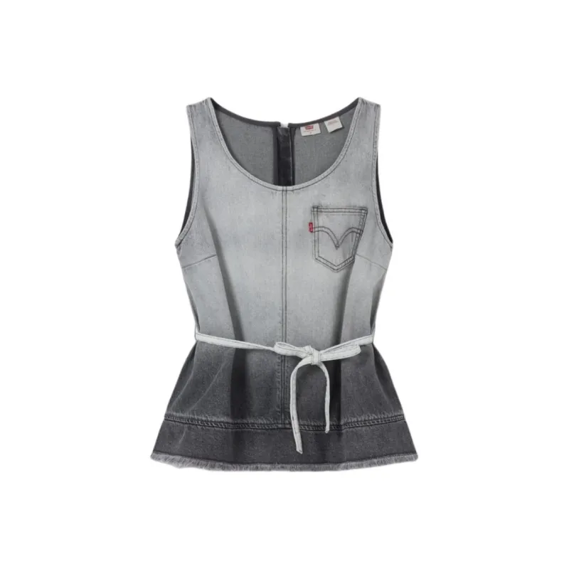 Levi's Tank Top Women's Gray White-0