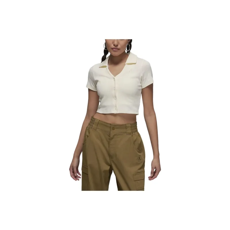 Jordan Set in Sleeve T Shirt Women's Canvas-0