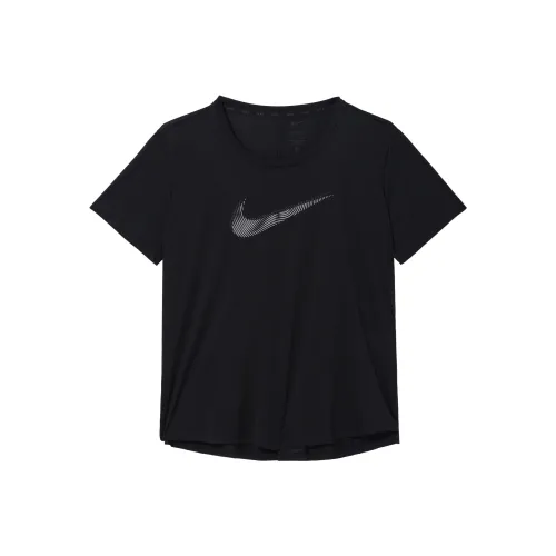 Nike Dri FIT Swoosh Women's Short Sleeve Running Top Black