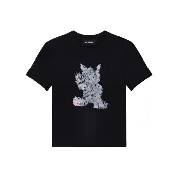 WE11DONE Monster Graphic print Cotton T shirt