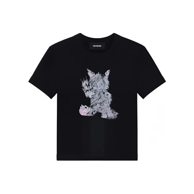 WE11DONE Monster Graphic print Cotton T shirt-0