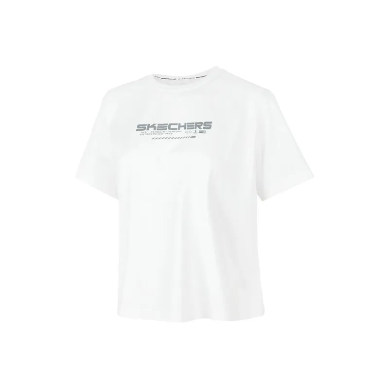 Skechers T Shirt Women's Bright White-0