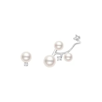 HUSSAIN Pearl Stud Earrings Women's