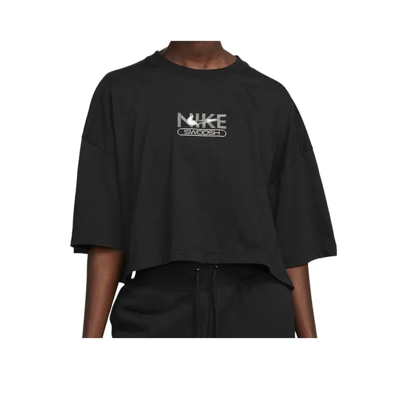Nike Crop Tops Women's Black-0