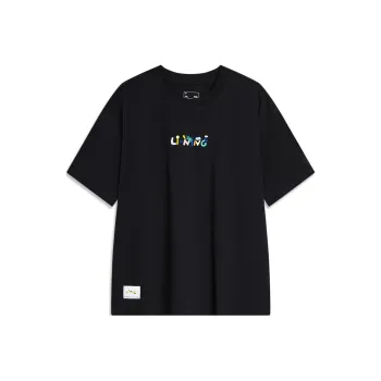 LiNing Sports Trend Series Drop Shoulder Sleeve T Shirt Women's Black