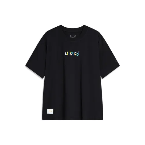 LiNing Sports Trend Series Drop Shoulder Sleeve T Shirt Women's Black