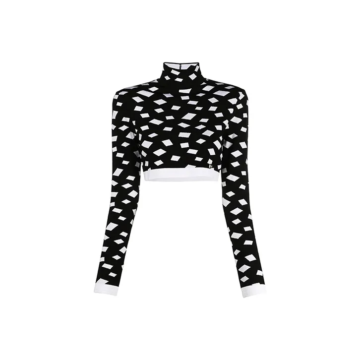 BALMAIN FW21 Slim Fit Sweater Women's Black-0