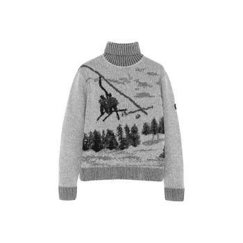Yves Salomon Jacquard Knit Jumper