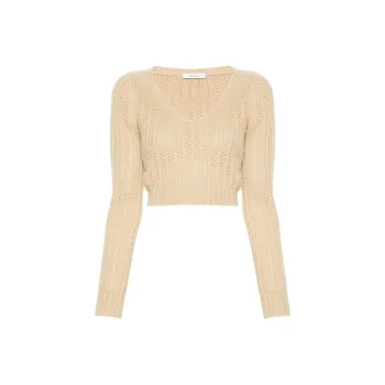 MaxMara V Neck Long Sleeved Top