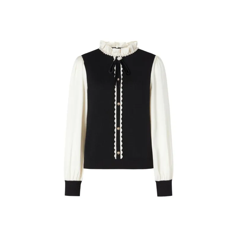 JZ. ANNAKRO Sweater Women's Plain Black-0