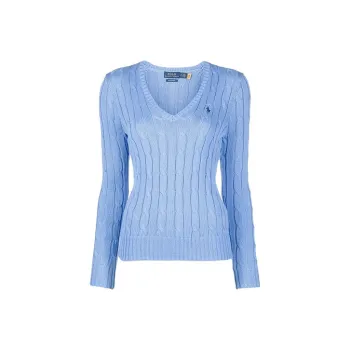 Polo Ralph Lauren Kimberly Cable-Knitted V-Neck Jumper
