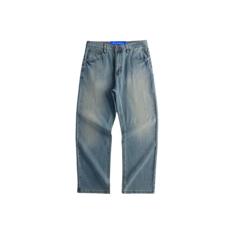 FAIRWHALE Jeans Unisex Light Blue-0