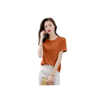 Mo Han Yi Mei T Shirt Women's Orange Red