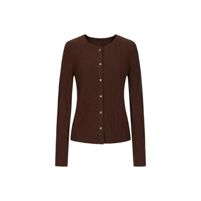 JZ. ANNAKRO Sweater Women's Dark Coffee-0