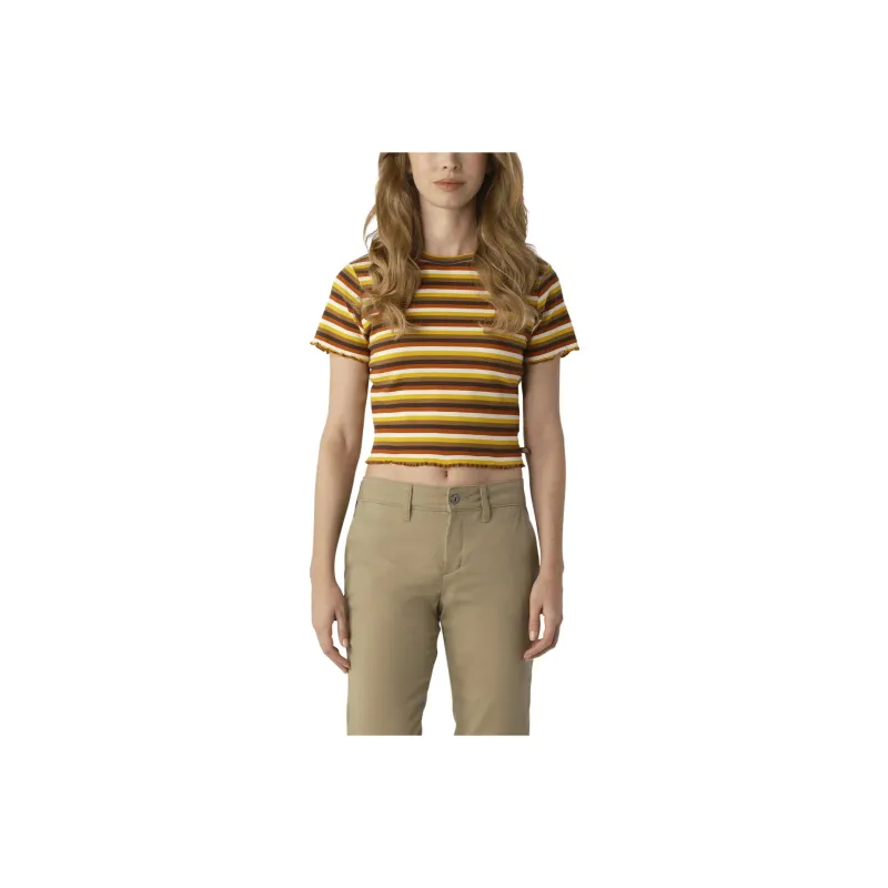 Dickies Crop Tops Women's Brown-0