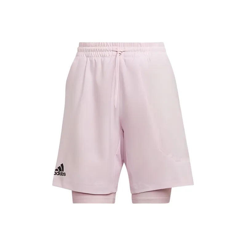Adidas TENNIS US SERIES 2-IN-1 Casual Shorts Men's Pink-0