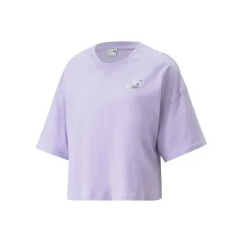 PUMA DARE TO FEELIN XTRA Oversized Tee T Shirt Women's Purple