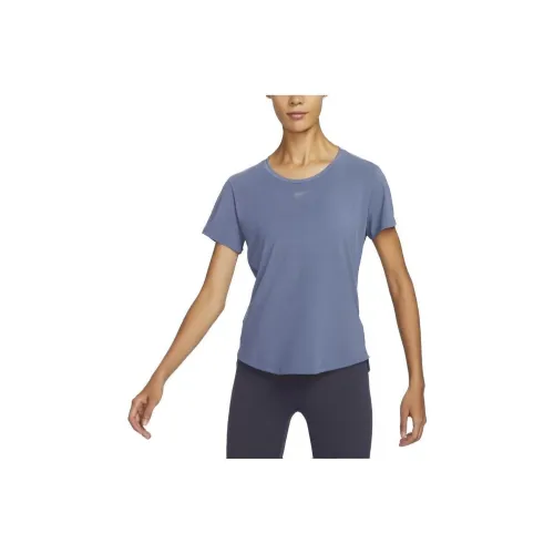 Nike Dri Fit Regular T Shirt Women's Blended Blue