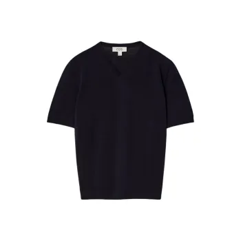 COS T Shirts Women's Navy Blue