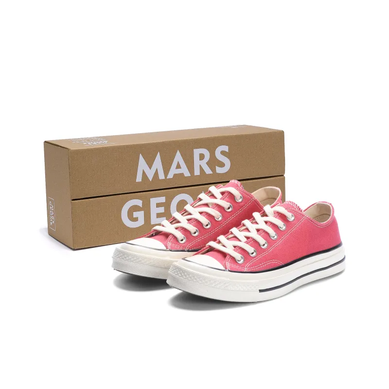 MARS*GEOME Anti Slip Wear Resistant Breathable Lightweight Low Top Canvas Shoes Women's Cherry Blossom Pink-27