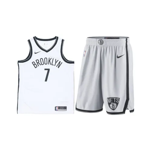 Nike x NBA Basketball Suit SW Fan Edition 20-21 Season Brooklyn Nets KD Size 7 Men's White