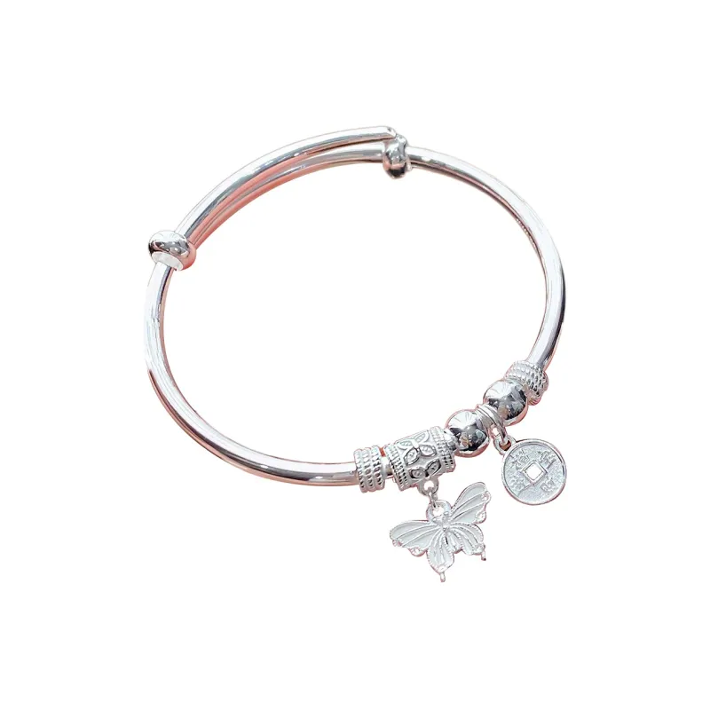 HAOYINFANG S999 Fine Silver Sterling Silver Bracelets Women's-0