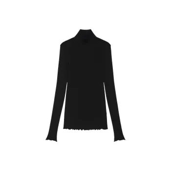 Givenchy Scallop-edge Roll Neck Jumper