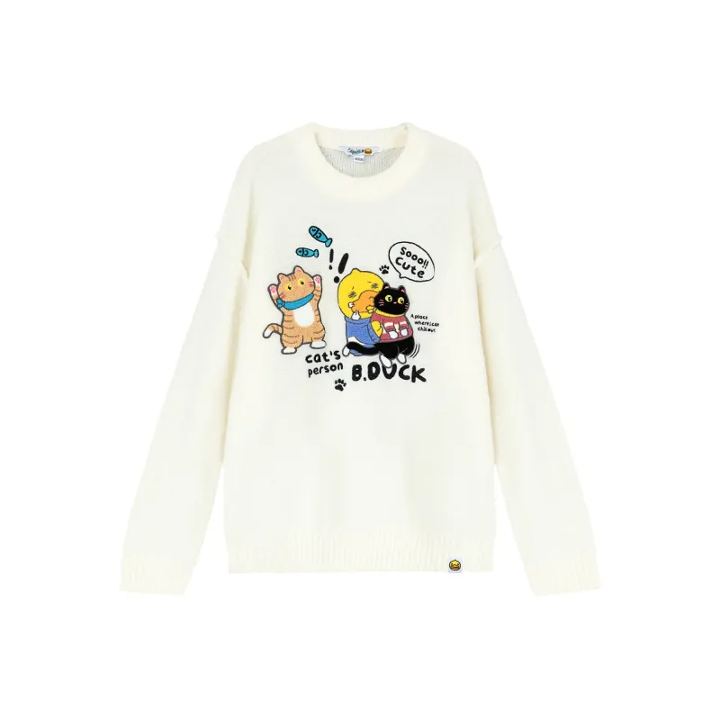 B.Duck Sweaters Women's Ecru-0