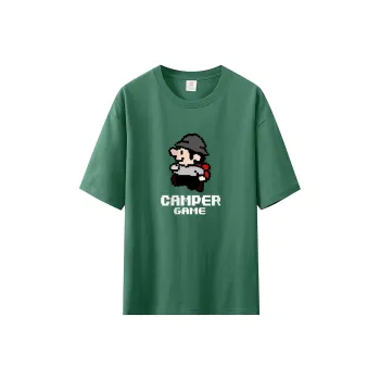 Cotton Gene Drop Shoulder Sleeve T Shirt Unisex
