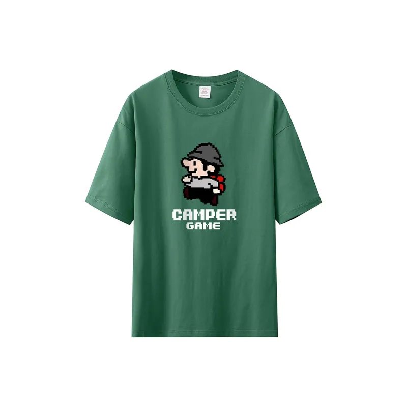 Cotton Gene Drop Shoulder Sleeve T Shirt Unisex-0