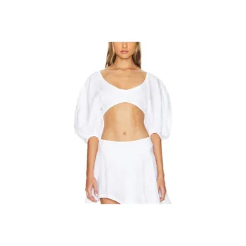 FAITHFULL THE BRAND Crop Tops Women's White