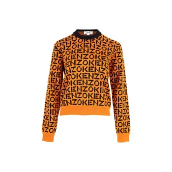 KENZO SS21 Loose Fit Sweater Women's Orange